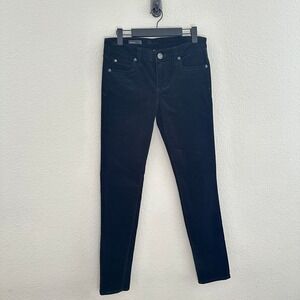 Kut from the Kloth Diana Skinny Pants Women 6 Black Corduroy Stretch Jeans